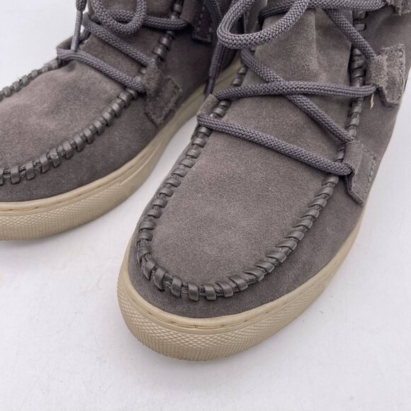 Cougar Fabiola Suede Boots Women's Waterproof Gray Size 6m Lace-Up - Picture 3 of 12